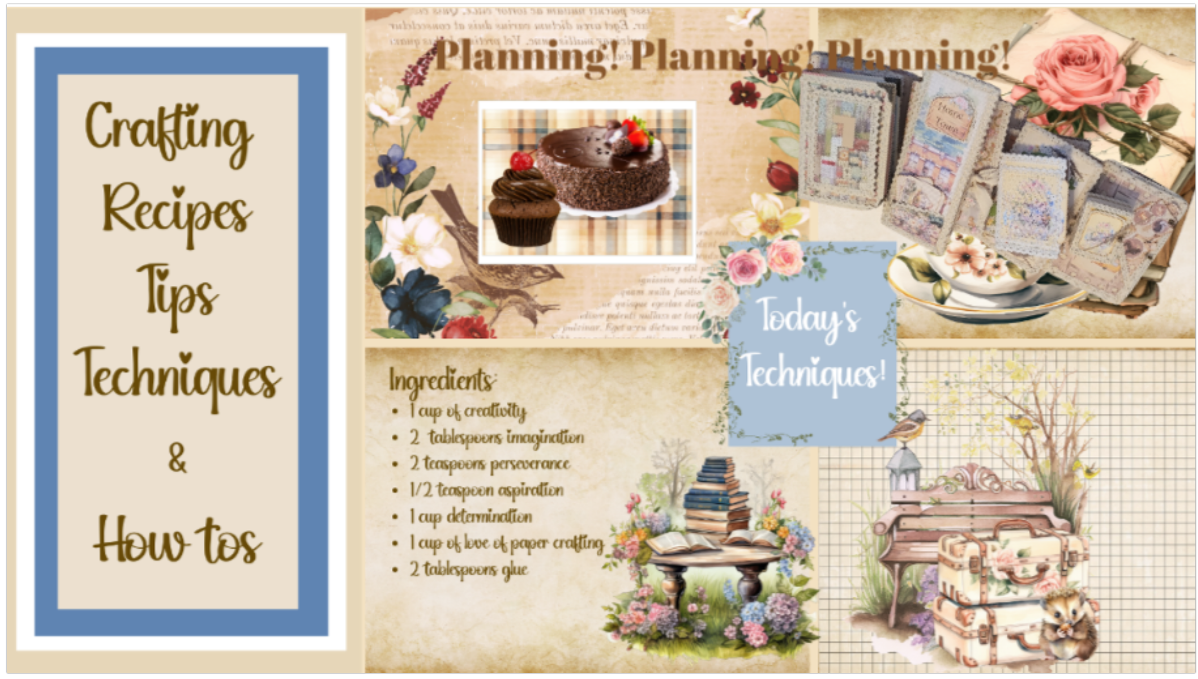 Crafting Recipes 1! Tips, techniques, and how tos for paper crafting ...